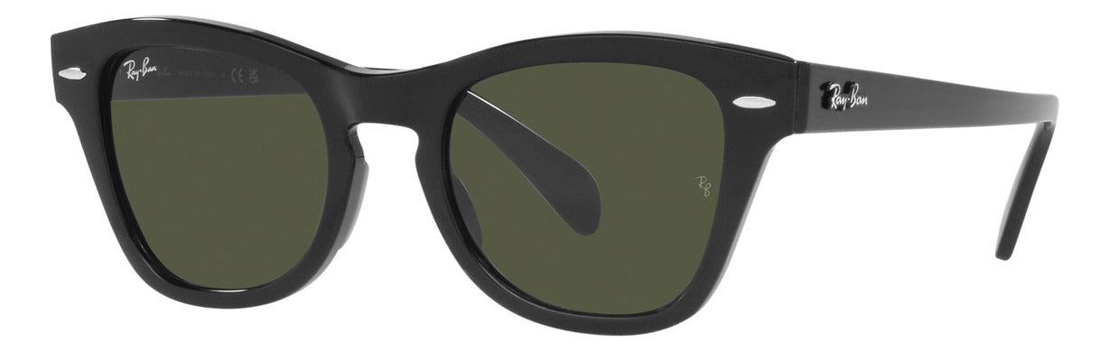 Gafas de Sol Ray Ban Negras Unisex Lentes Verdes RB0707S