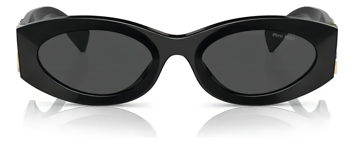 Gafas de Sol Miu Miu Negras Mujer Lentes Grises MU11WS