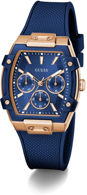 Reloj Guess Mujer Phoenix. Reloj Silicona Azul GW0945L4