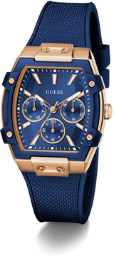 Reloj Guess Mujer Phoenix. Reloj Silicona Azul GW0945L4