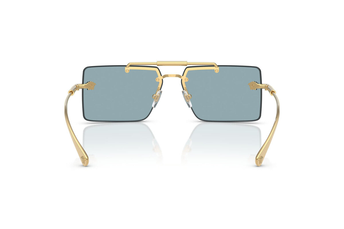 Gafas de Sol Versace Doradas Unisex Lentes Azules VE2245