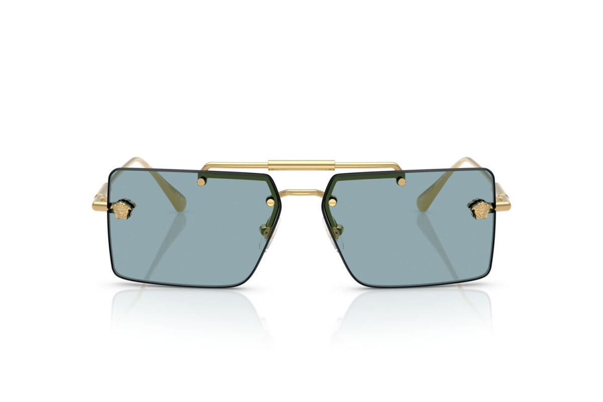 Gafas de Sol Versace Doradas Unisex Lentes Azules VE2245