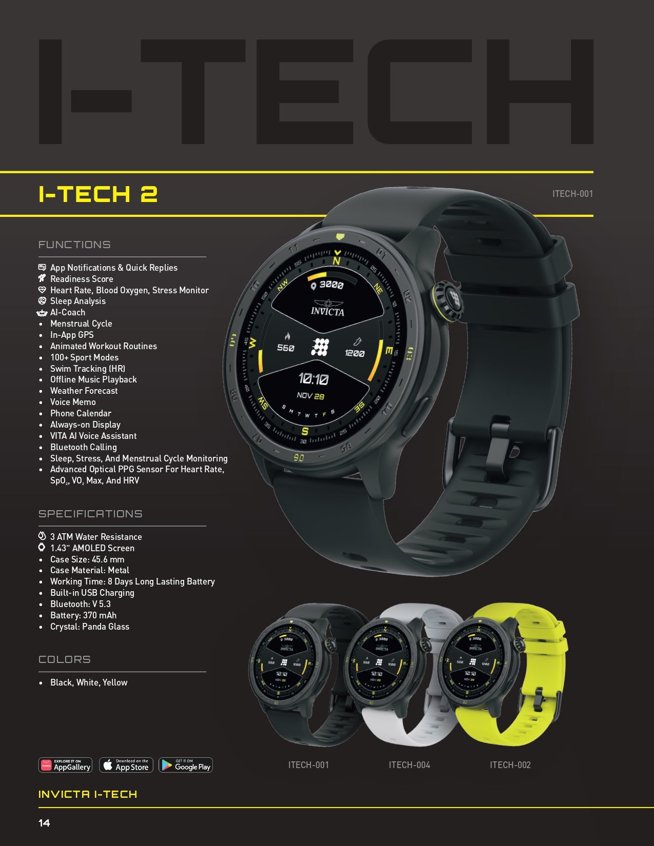 Reloj Invicta I-Tech 2 Unisex 004
