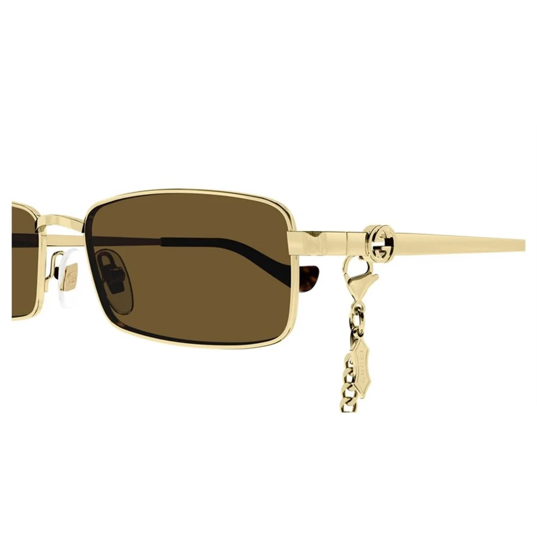 Gafas de Sol Gucci Doradas Unisex Lentes Marrón  GG1600S