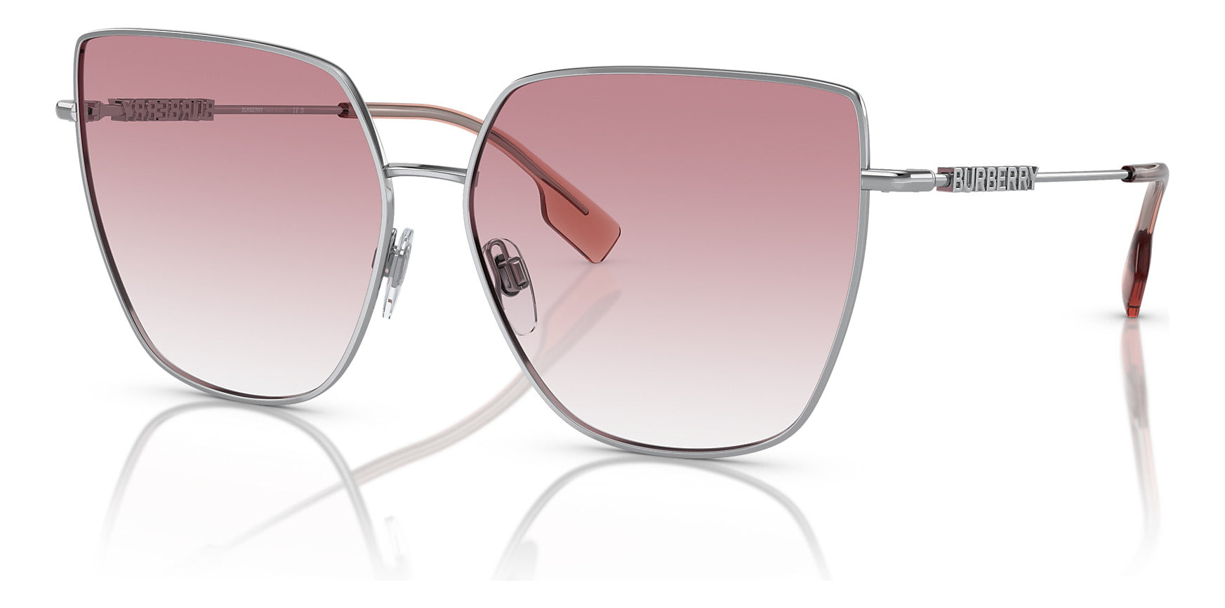 Gafas de Sol Burberry Alexis Plateadas Mujer Rosa BE3143