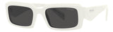 Gafas de Sol Prada Blancas Unisex Lentes Grises PR27ZS
