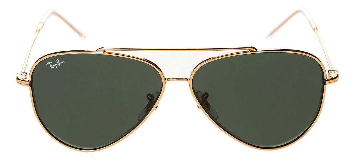 Gafas de Sol Ray Ban Doradas Hombre Lentes Verdes RBR0101S - 001/VR59