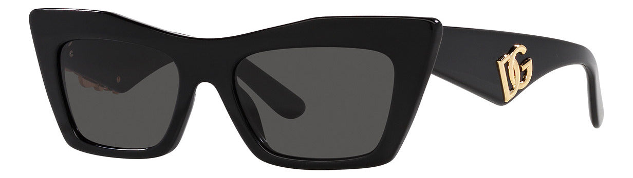 Gafas de Sol Dolce & Gabbana Negras Mujer Lentes Grises DG4435