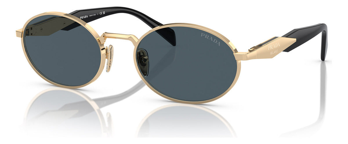 Gafas Doradas de Sol Prada Mujer Lentes Azules PR65ZS