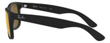 Gafas de Sol Ray Ban Justin Negras Unisex Lentes Naranjas RB4165