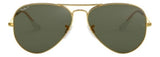 Gafas de Sol Ray Ban Aviador Doradas  Unisex Lentes Verdes RB3025L - L020558