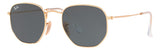 Gafas de Sol Ray Ban Doradas Unisex  Lentes Grises RB3548N