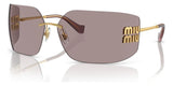 Gafas de Sol Miu Miu Doradas Mujer Lentes Violeta MU54YS