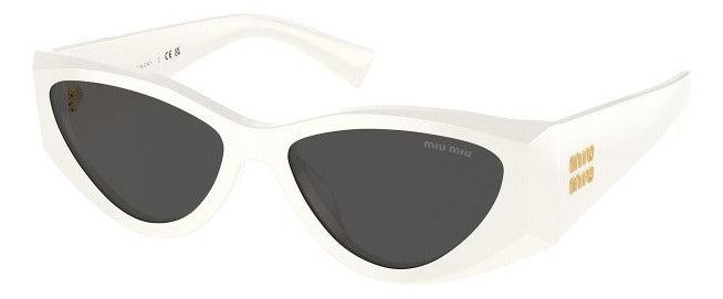 Gafas de Sol Miu Miu Blancas Mujer Lentes Grises MU03ZS