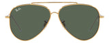Gafas de Sol Ray Ban Doradas Hombre Lentes Verdes RBR0101S - 001/VR59