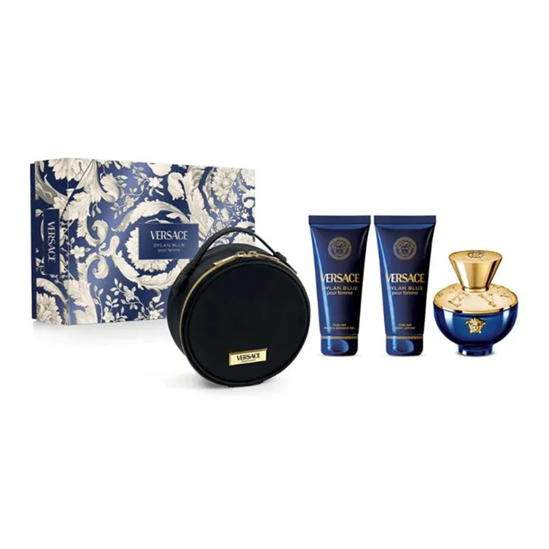 Set Pour Femme Dylan Blue EDP(100ML+SG100ML+BL100ML+GWP)
