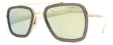Gafas de Sol Dita Unisex Doradas Hombre Lentes Verdes 7806C