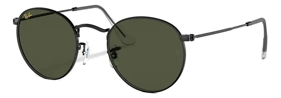 Gafas de Sol Ray Ban Round Metal Negras Unisex Lentes Verdes Clásicos RB3447 - 91993150