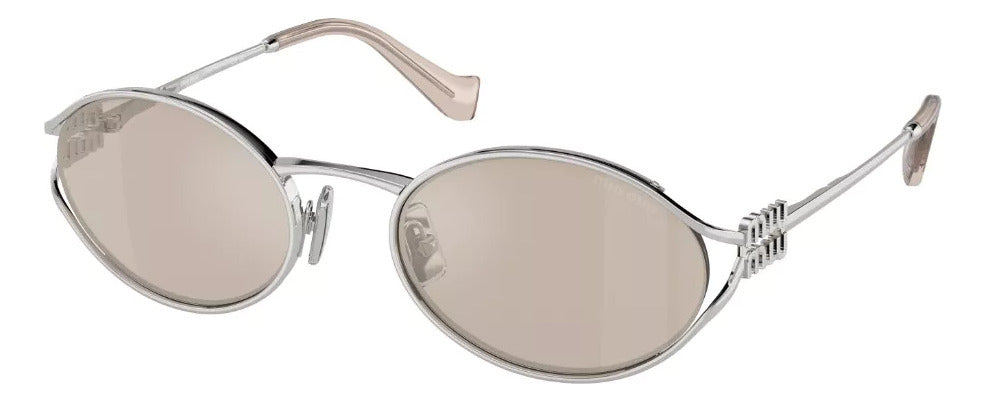 Gafas de Sol Miu Miu Plateadas  Mujer Lentes Oro Pálido MU52YS