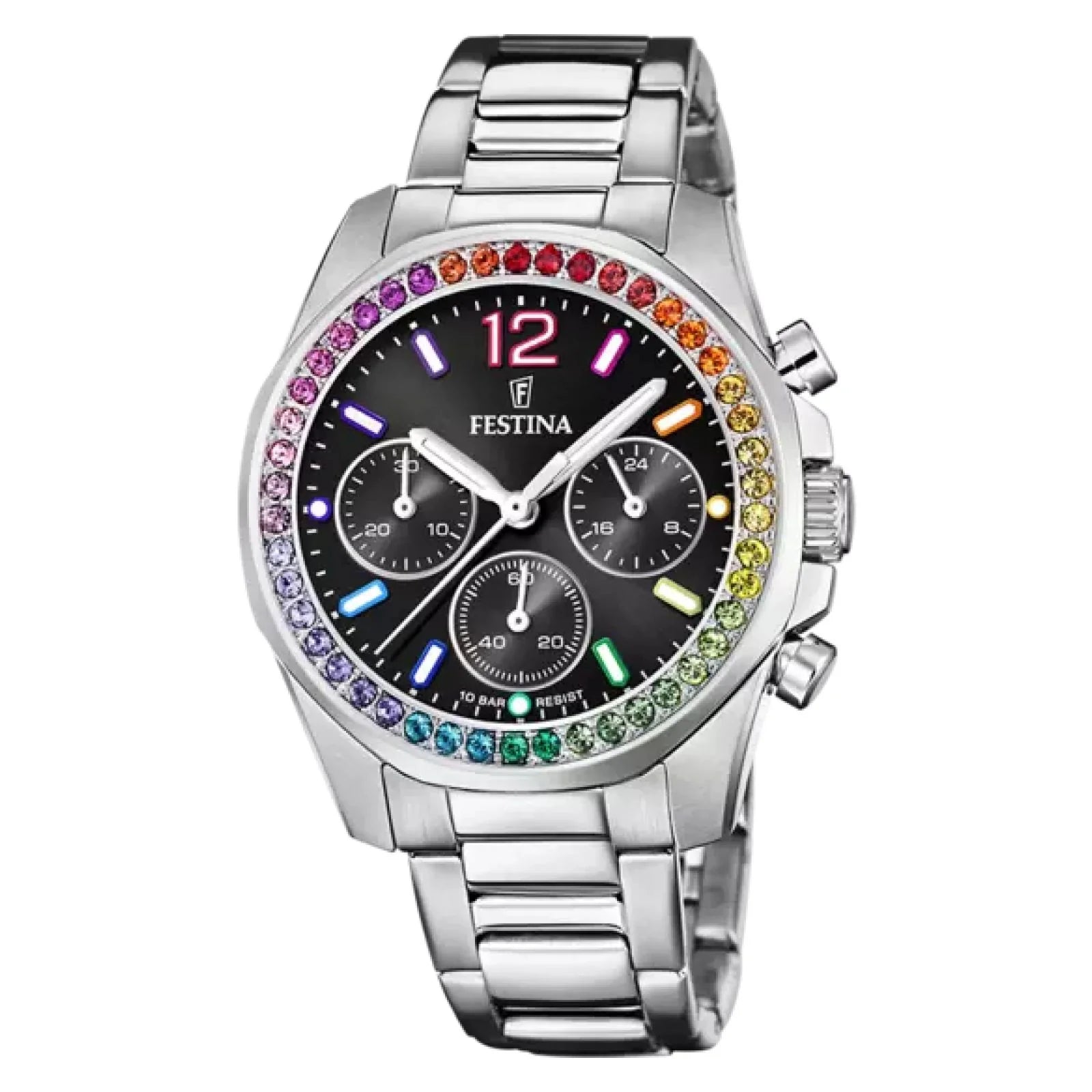 RELOJ FESTINA PARA MUJER RAINBOW F20606/3 - PLATEADO