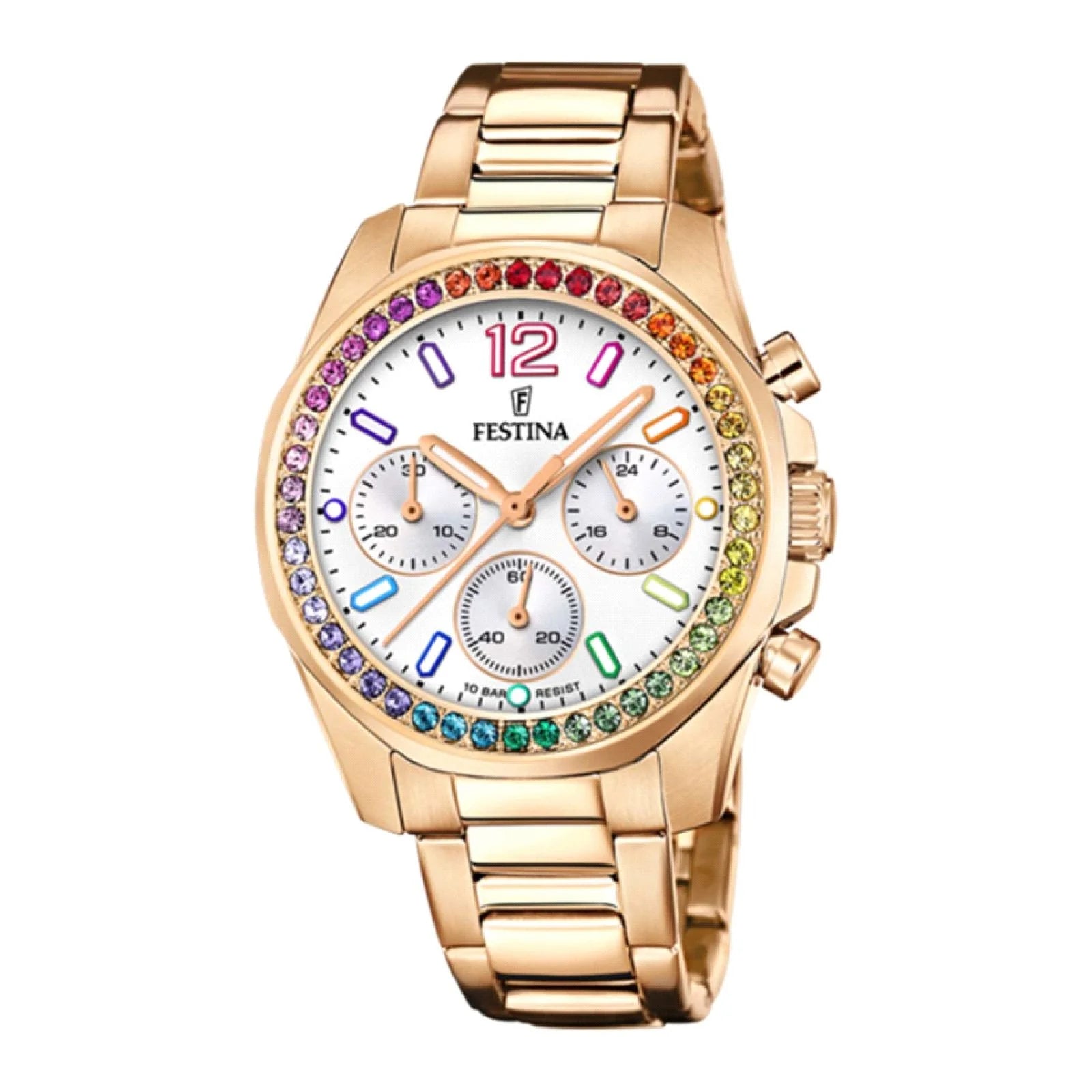 RELOJ PARA MUJER FESTINA RAINBOW F20639/2 - ORO ROSA
