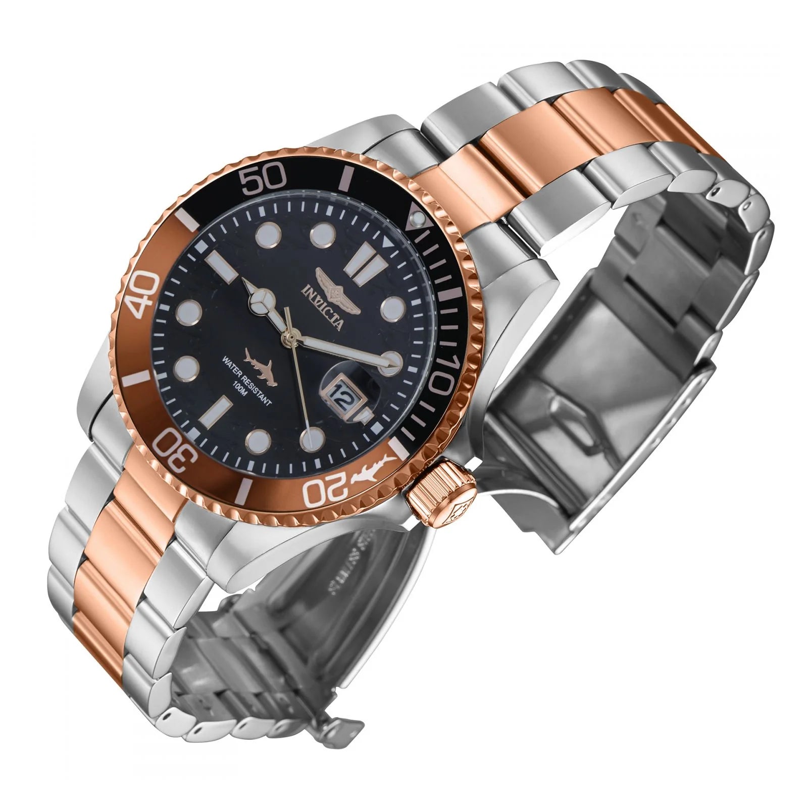 RELOJ UNISEX INVICTA PRO DIVER 44717 - ORO ROSA, ACERO