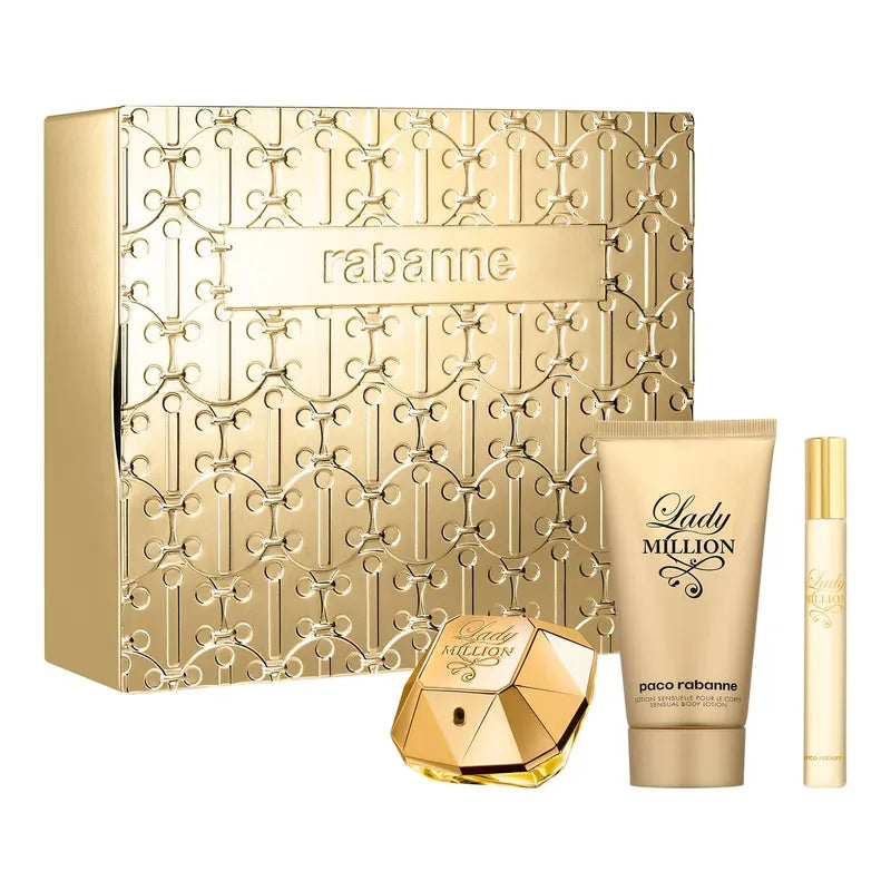SET LADY MILLION EDP (50ML+BL75ML+MG10)