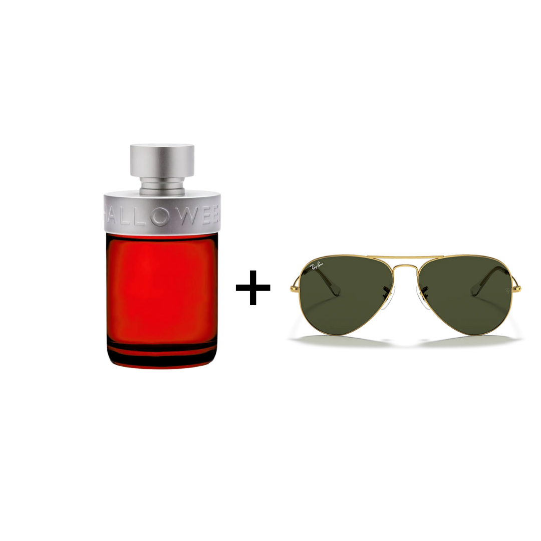 COMBO HALLOWEN MAN ROCK ON + GAFAS RAY BAN RB3025L - L020558