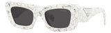 Gafas de Sol Prada Blancas Mujer Lentes Grises PR13ZS