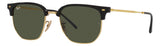 Gafas de Sol Ray Ban New Clubmaster Doradas Unisex Lentes Verdes RB4416 - 601/3151