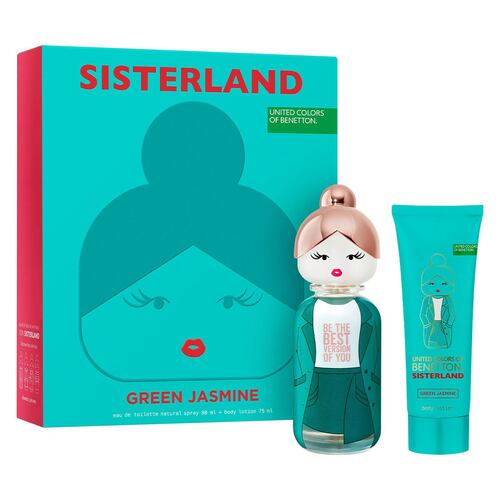 Set Perfume Benetton Sisterland Green Jasmine EDT