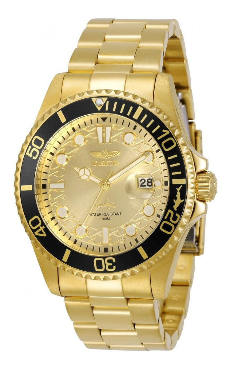 Reloj Invicta Pro Diver 30025 Hombre Oro/negro Champagne