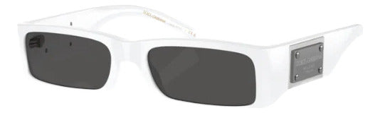 Gafas de Sol Dolce & Gabbana Blancas Hombre Lentes GrisesDG4444