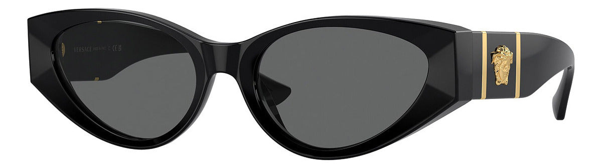 Gafas de Sol Versace Negras Mujer Lentes Grises VE2268