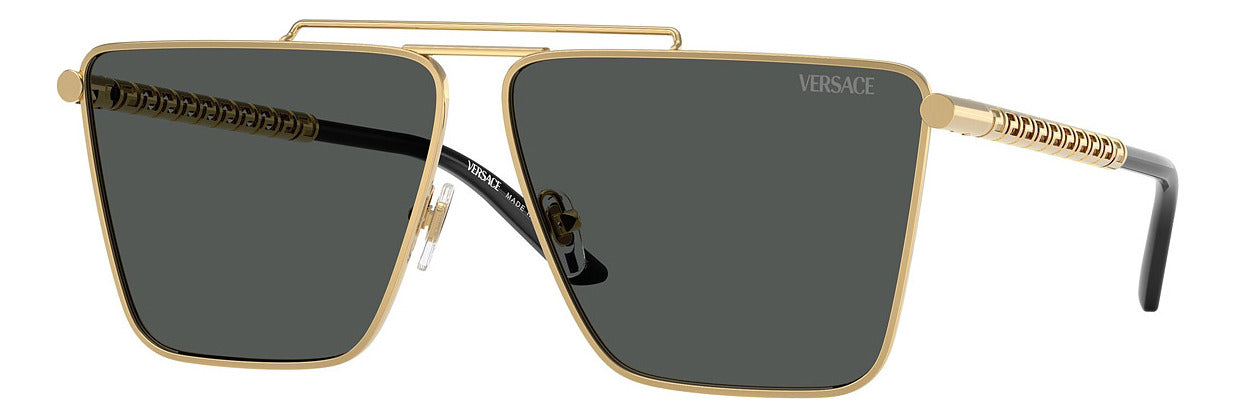 Gafas de Sol Versace Doradas Unisex Lentes GrisesVE2266