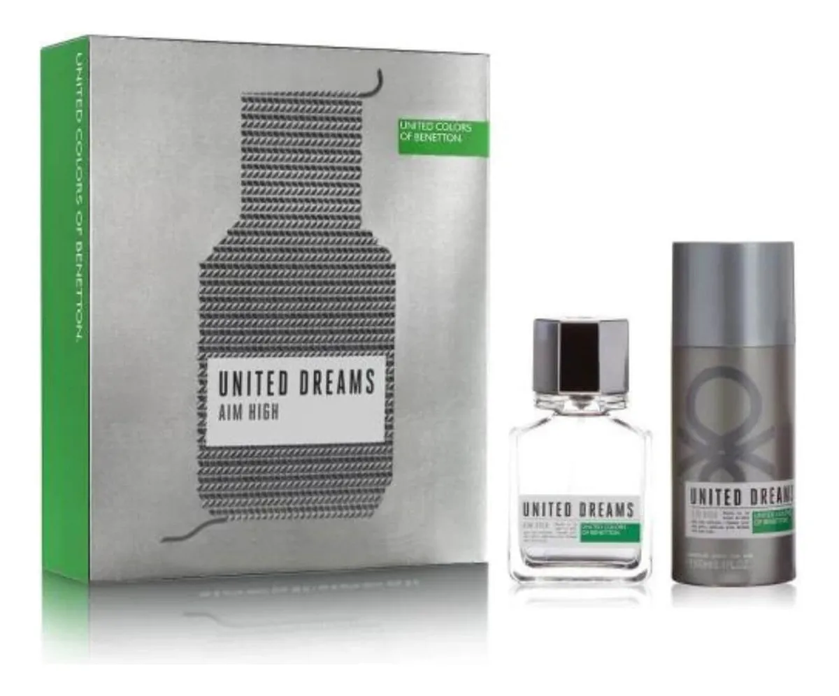 Set Benetton Set United Dreams Aim High Edt(100Ml+Deo 150Ml)