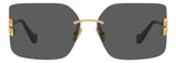 Gafas de Sol Miu Miu Doradas Mujer Lentes Grises MU54YS