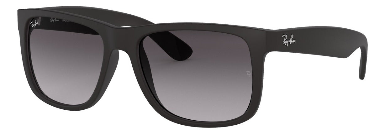 Gafas de Sol Ray Ban Justin Negras Unisex Lentes Grises RB4165