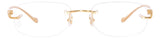 Gafas Ópticas Panthère de Cartier Doradas Unisex CT0058O