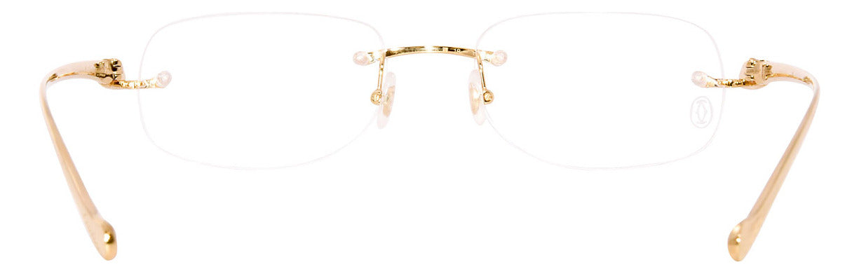 Gafas Ópticas Panthère de Cartier Doradas Unisex CT0058O