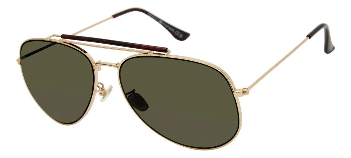 Gafas de Sol Tommy Hilfiger Doradas Unisex Lentes Verdes X64006
