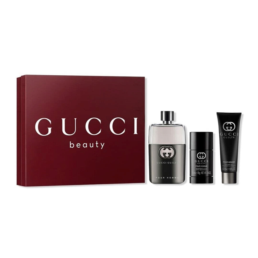 Set Perfume Hombre Gucci Guilty EDT (90 EDT M + SG50+DEO75)