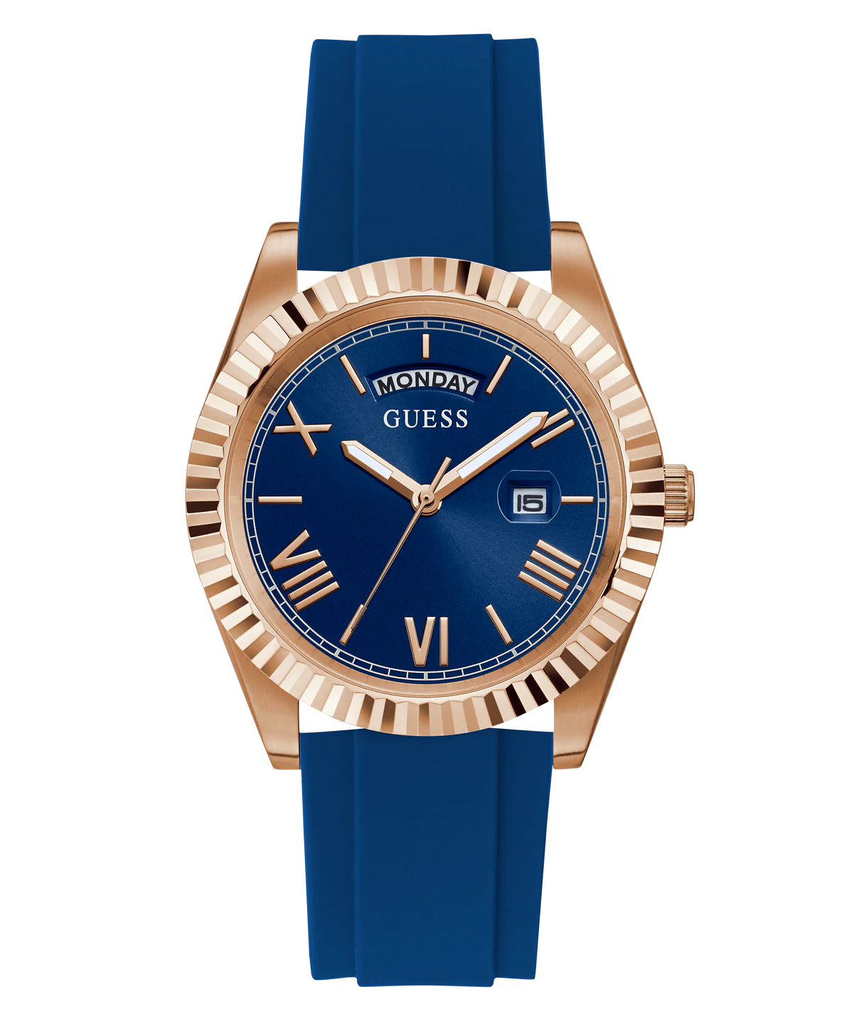 Reloj Guess Hombre Connoisseur. Reloj Silicona Azul GW0335G2