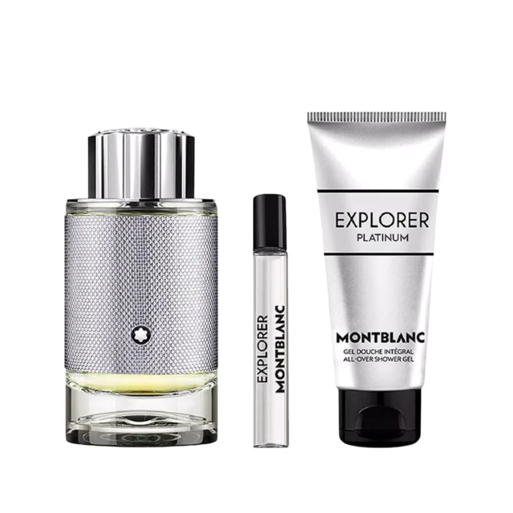 Set Montblanc Para Hombre Explorer Platinum