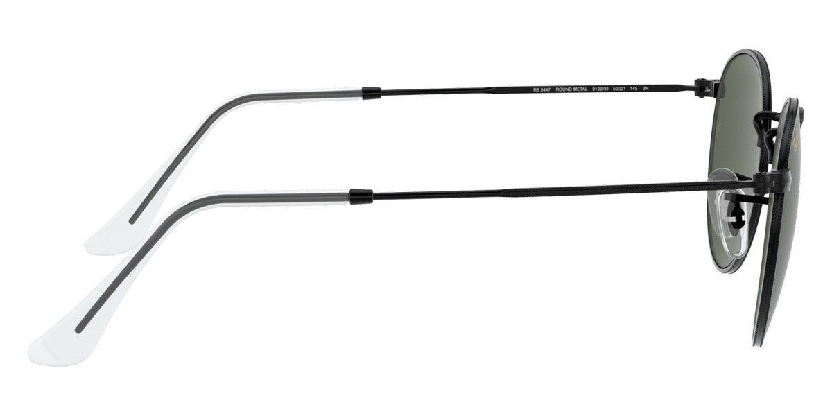 Gafas de Sol Ray Ban Round Metal Negras Unisex Lentes Verdes Clásicos RB3447 - 91993150