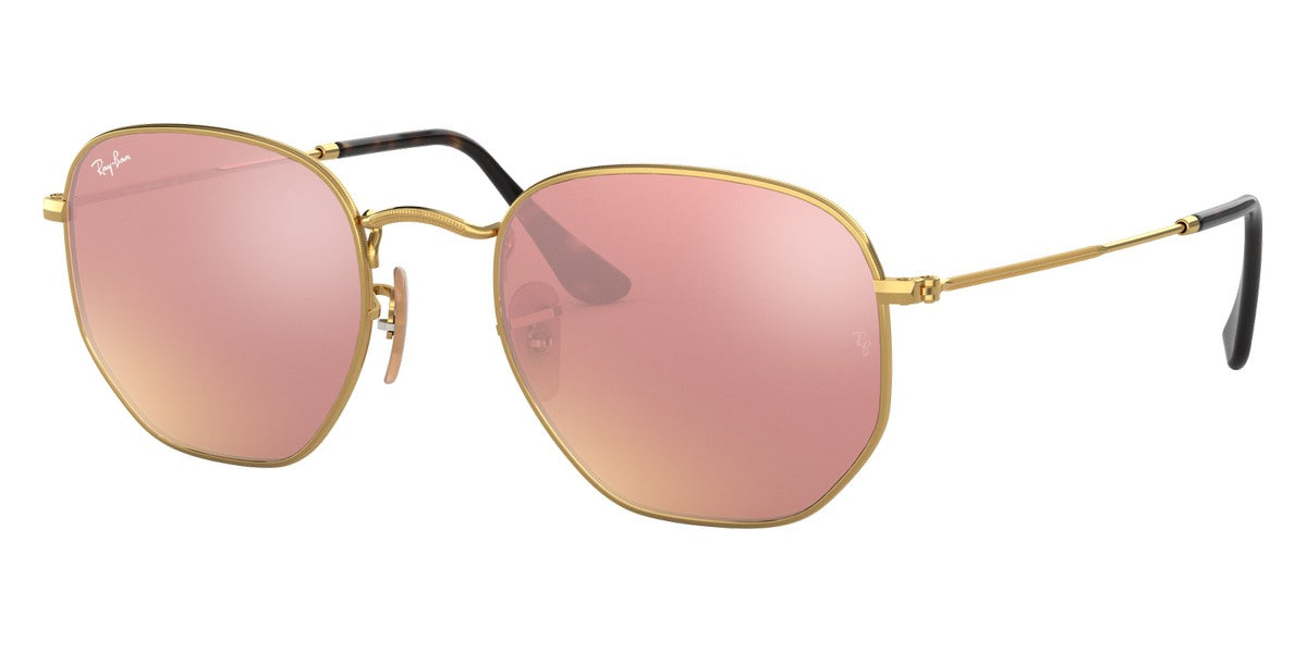 Gafas de Sol Ray Ban Doradas Unisex Lentes Rosa  RB3548N