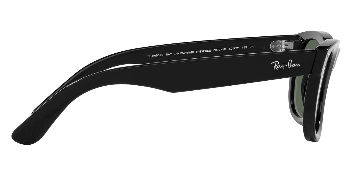 Gafas de Sol Ray Ban Wayfarer Reverse Negras Unisex Lentes Verdes RBR0502S - 6677VR53