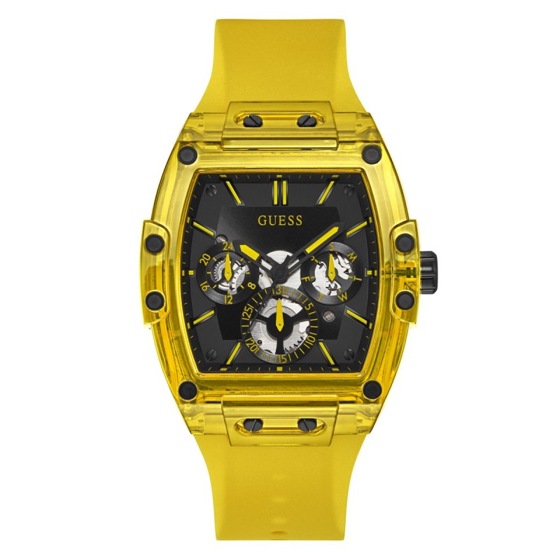 Reloj Multifunción Guess Phoenix Unisex Gw0203g6 Amarillo