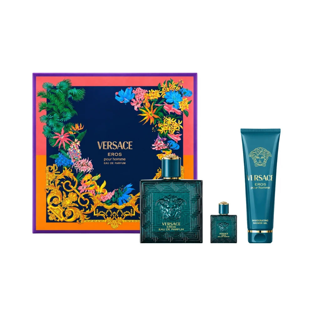 Set Versace Eros Hombre Edt (100Ml+Sg150Ml+Edt5Ml)