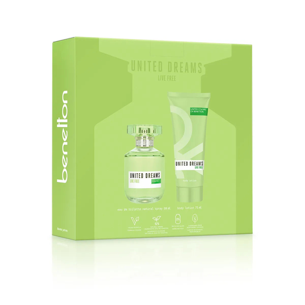 Set Bnt Live Free United Dreams Edt (80Ml+Bl 75Ml) 80Ml